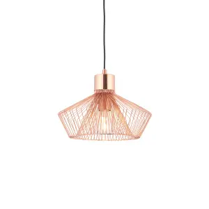 Anson Lighting Cascade Pendant light finished in Copper plate