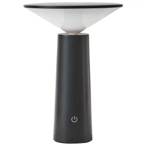 Wireless Metal Table Lamp Black LEVIRA