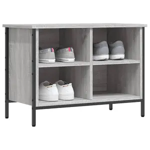 Shoe Cabinet Grey Sonoma 69x35x50 cm Engineered Wood