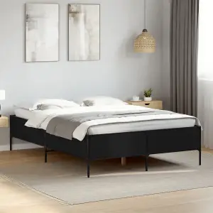 Berkfield Bed Frame without Mattress Black 140x200 cm