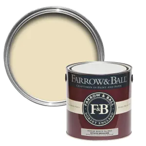 Farrow & Ball Estate Emulsion Mixed Colour 2012 House White 5 Litre