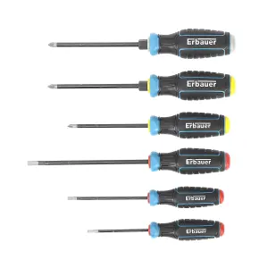 Erbauer 6 piece Standard Mixed Screwdriver set