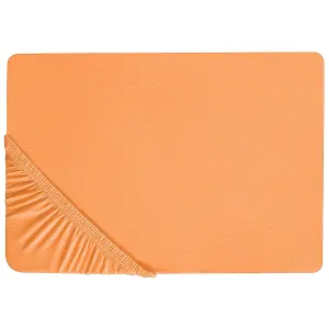 Fitted Sheet JANBU Cotton Orange