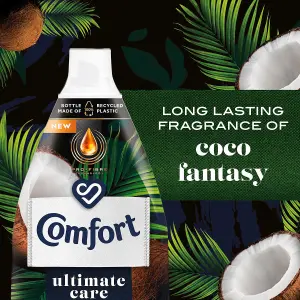 Comfort Coco Fantasy Ultra Concentrated Fabric Conditioner 58 Washes, 870ml, 6Pk