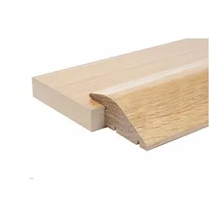 Solid Oak 15mm Ramp Section Premium Quality (1.10m Long) (Pack of 3)