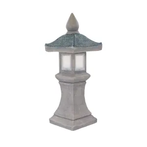 Terrastyle Grey & Blue Ceramic Garden ornament (H)82cm