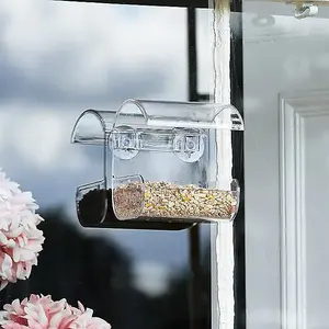 Wild Bird Durable Easy to Fill Window Bird Feeder With Suction Cups Garden Gift