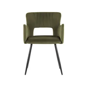 Kirssy Upholstered Dining Chair Olive Green