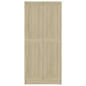 Berkfield Book Cabinet Sonoma Oak 82.5x30.5x185.5 cm Engineered Wood