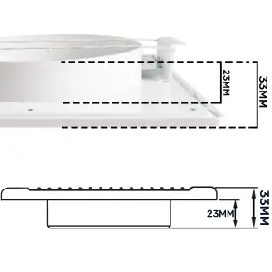 White Air Vent Grille/duct covers with Fly Screen / Anti-Insect Mesh,no screws visible-separate backplate (125mm round)