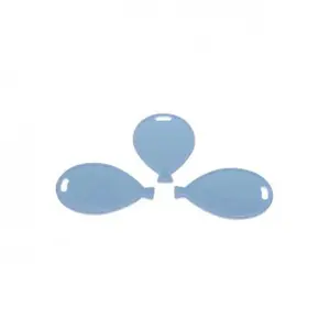 Apac Shaped Balloon Weight (Pack of 50) Pastel Blue (One Size)