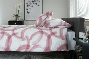 The Lyndon Company Cafe Royal Cotton Bedlinen Duvet set Pink