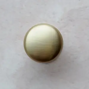 42mm Brushed Brass Cabinet Knob Gold Kitchen Cupboard Door Drawer Pull Handle Bathroom Bedroom Furniture Replacement