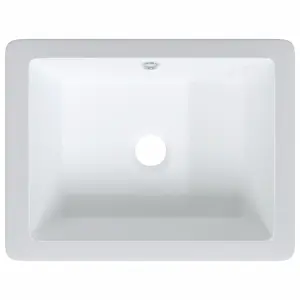 Bathroom Sink White 36x31.5x16.5 cm Rectangular Ceramic