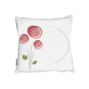 Cushions - Rose Drawing (Cushion) / 45cm x 45cm