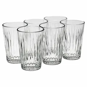 Queensway Home & Dining 350ml Highball Drinking Glasses Whiskey Water Juice Tumblers Set of 6