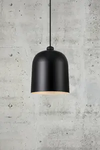 Nordlux Angle Dome Pendant Ceiling Light Black E27