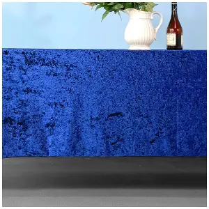 Diamond Velvet Square Tablecloth, Navy Blue , 54 Inch x 54 Inch