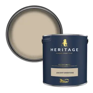 Dulux Trade Heritage Ancient Sandstone Velvet matt Wall paint, 2.5L