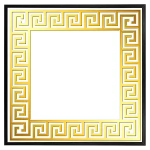 Golden greek ornamental frame (Picutre Frame) / 30x30" / Oak