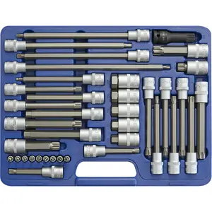 38pc Automotive S2 Socket Bit Set - For VW AUDI BMW & FORD - Ball Joint Cylinder