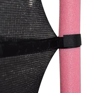 SunDaze 55" Kids Mini Trampoline with Safety Net Skirt Children Indoor Outdoor Activity Pink 4.5FT