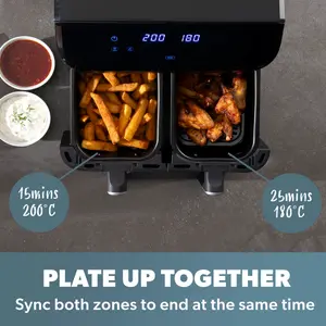 XL 9L DIGITAL DOUBLE DRAWER AIR FRYER