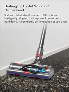 Dyson V15 Detect Total Clean Cordless Vacuum Cleaner, Nickel/Black