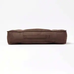 Homescapes Chocolate Faux Suede Coccyx Cushion