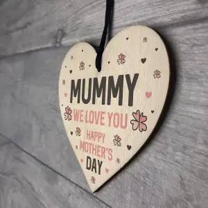 Mothers Day Gift for Mummy Wooden Heart Gift For Her Thank You Keepsake