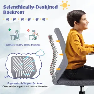 COSTWAY Kids Mesh Computer Chair Ergonomic Desk Chair