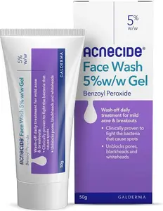 Acnecide Face Wash Spot Treatment With Benzoyl Peroxide 50G