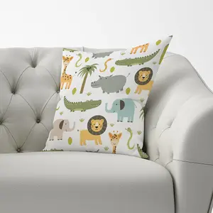 Cute Safari Animals Cushions 60cm x 60cm