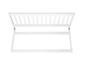 Safetots Narrow Wooden Bed Guard, White, 38cm High x 90cm Wide, Toddler Bedrail for Safety, Secure Child Bed Rail