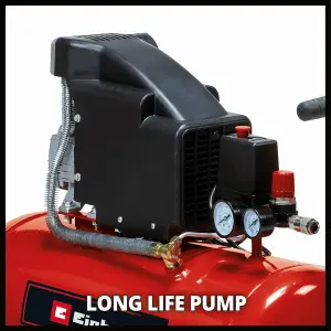 Einhell Horizontal Air Compressor 50L 110L/min 8 Bar Corded Electric 1500W 75dB TC-AC 190/50/8