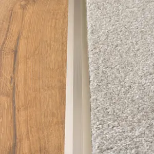 Anodised aluminium z edge carpet profile door floor bar trim 1000mm x 35mm c69 inox