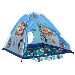 Berkfield Children Play Tent with 250 Balls Blue 120x120x90 cm