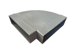 204mm x 60mm 90  Bend  Horizontal Rectangular Duct