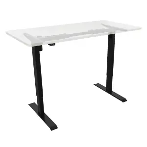 Versatile Electric Height Adjustable Standing Desk Frame in Black