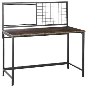 Office Desk with Memo Board Black VINCE