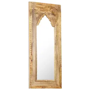 Berkfield Mirror 50x3x110 cm Solid Mango Wood