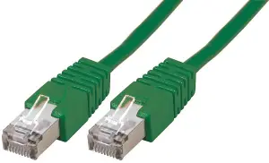 PRO SIGNAL - RJ45 to RJ45 Cat5e S/FTP Ethernet Patch Lead 1m Green