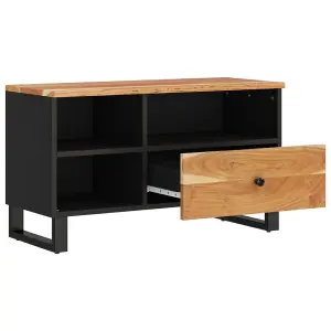 Berkfield TV Cabinet 80x33x46 cm Solid Wood Acacia and Engineered Wood