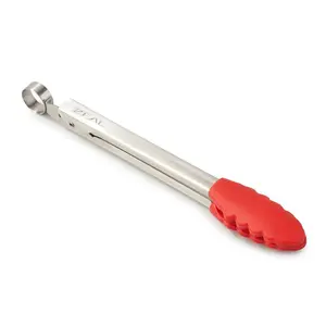 Zeal Silicone Kitchen Tong Red / 20.5cm L x 5.5cm W x 2.7cm D