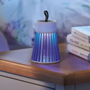 Fly Killer Lamp - Cordless Freestanding or Hanging Indoor Outdoor Garden UV Light Zapper - Attract & Zap Insects Mosquitos Midges