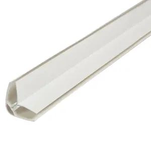 Geom White uPVC Corner bead Moulding (L)2400mm (W)35mm (T)25mm