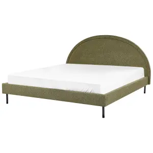 Boucle Bed EU Super King Size Green MARGUT