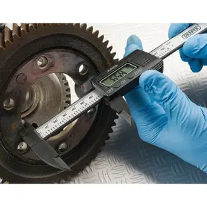 Draper Carbon Fibre Digital Caliper Gauge, 150mm or 6" 24816