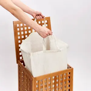 Wood Cabinet Laundry Hamper