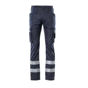 Mascot Frontline Service Trousers with Reflective Tape (Dark Navy)  (33.5) (Leg Length - Short)